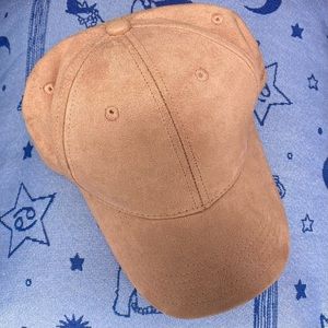 MANIERE DE VOIR Unisex Faux Suede Adjustable Baseball Cap